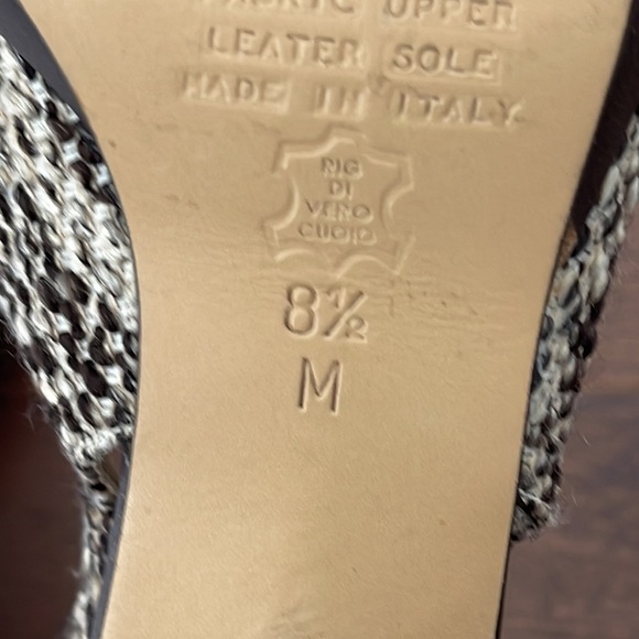 Via Condotti Women’s Peep Toe Brown Sling Backs Size 8.5 - Picture 6 of 6